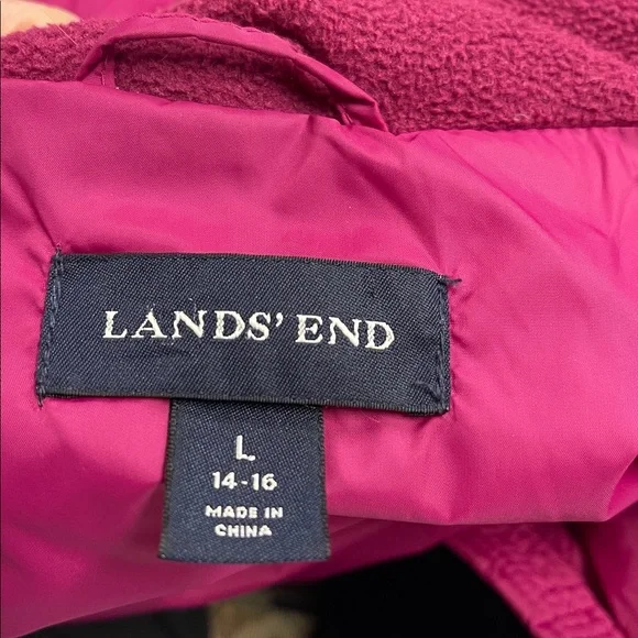 Lands’ End Women’s Lined Down Puffer Coat Large - Picture 12 of 13